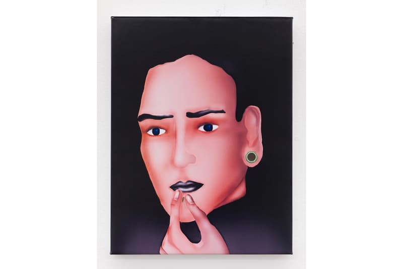 The Hole "Second Smile" Group Exhibition Info Paintings Sculpture René Magritte Giorgio de Chirico Surrealism Masks Banana Teacup Mirror