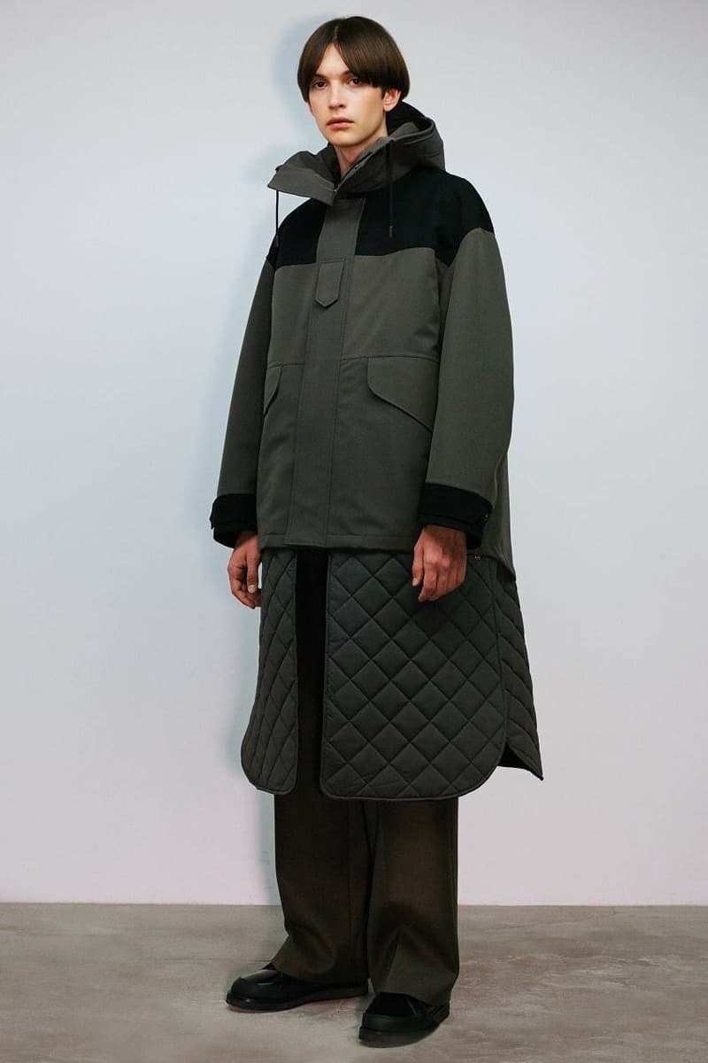 THE RERACS Fall Winter 2020 21 Collection menswear streetwear lookbook essentials minimal basics sweaters jackets crewnecks pants trousers japanese designer