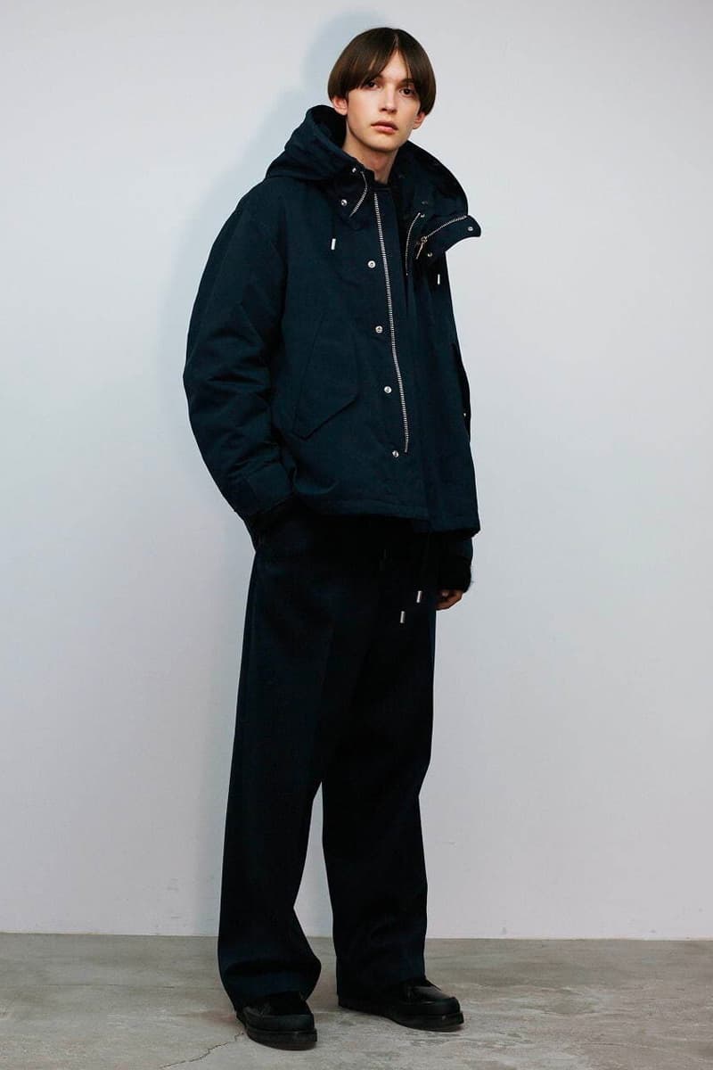 THE RERACS Fall Winter 2020 21 Collection menswear streetwear lookbook essentials minimal basics sweaters jackets crewnecks pants trousers japanese designer