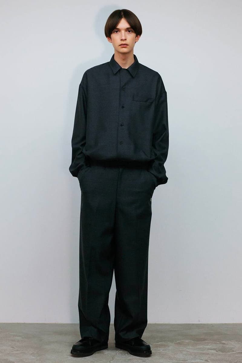 THE RERACS Fall Winter 2020 21 Collection menswear streetwear lookbook essentials minimal basics sweaters jackets crewnecks pants trousers japanese designer