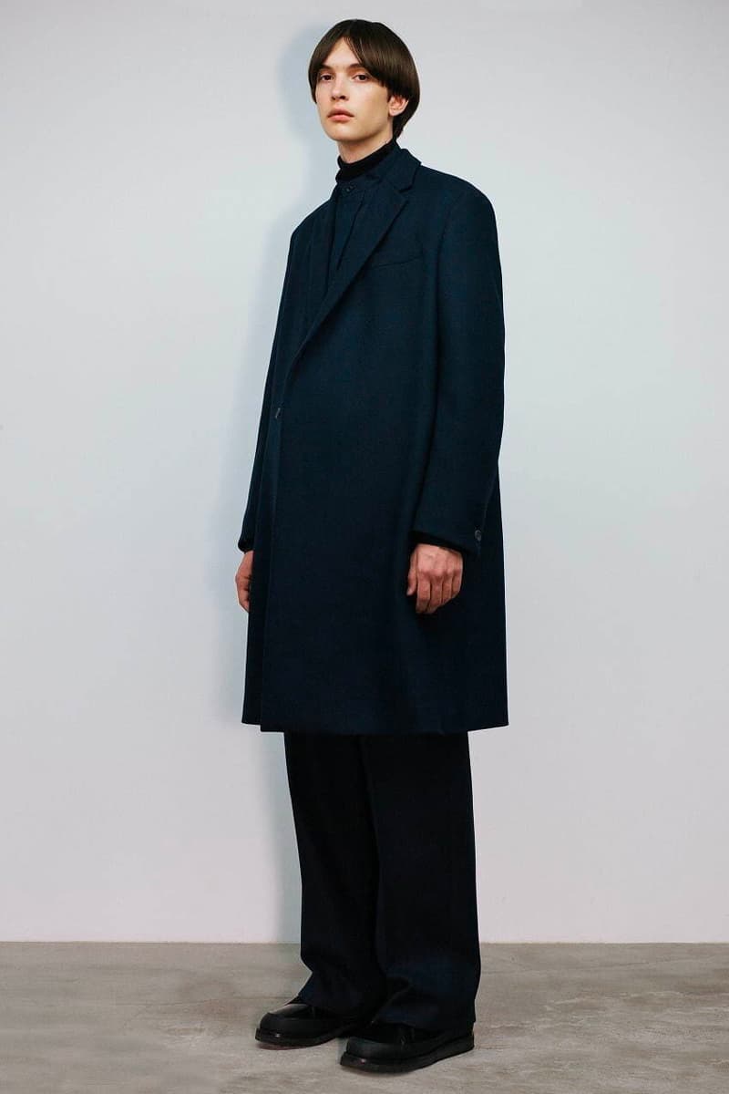 THE RERACS Fall Winter 2020 21 Collection menswear streetwear lookbook essentials minimal basics sweaters jackets crewnecks pants trousers japanese designer