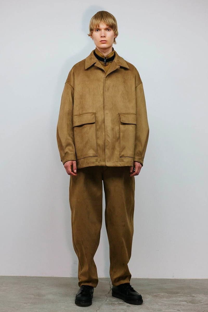 THE RERACS Fall Winter 2020 21 Collection menswear streetwear lookbook essentials minimal basics sweaters jackets crewnecks pants trousers japanese designer