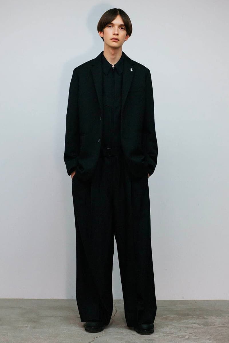 THE RERACS Fall Winter 2020 21 Collection menswear streetwear lookbook essentials minimal basics sweaters jackets crewnecks pants trousers japanese designer