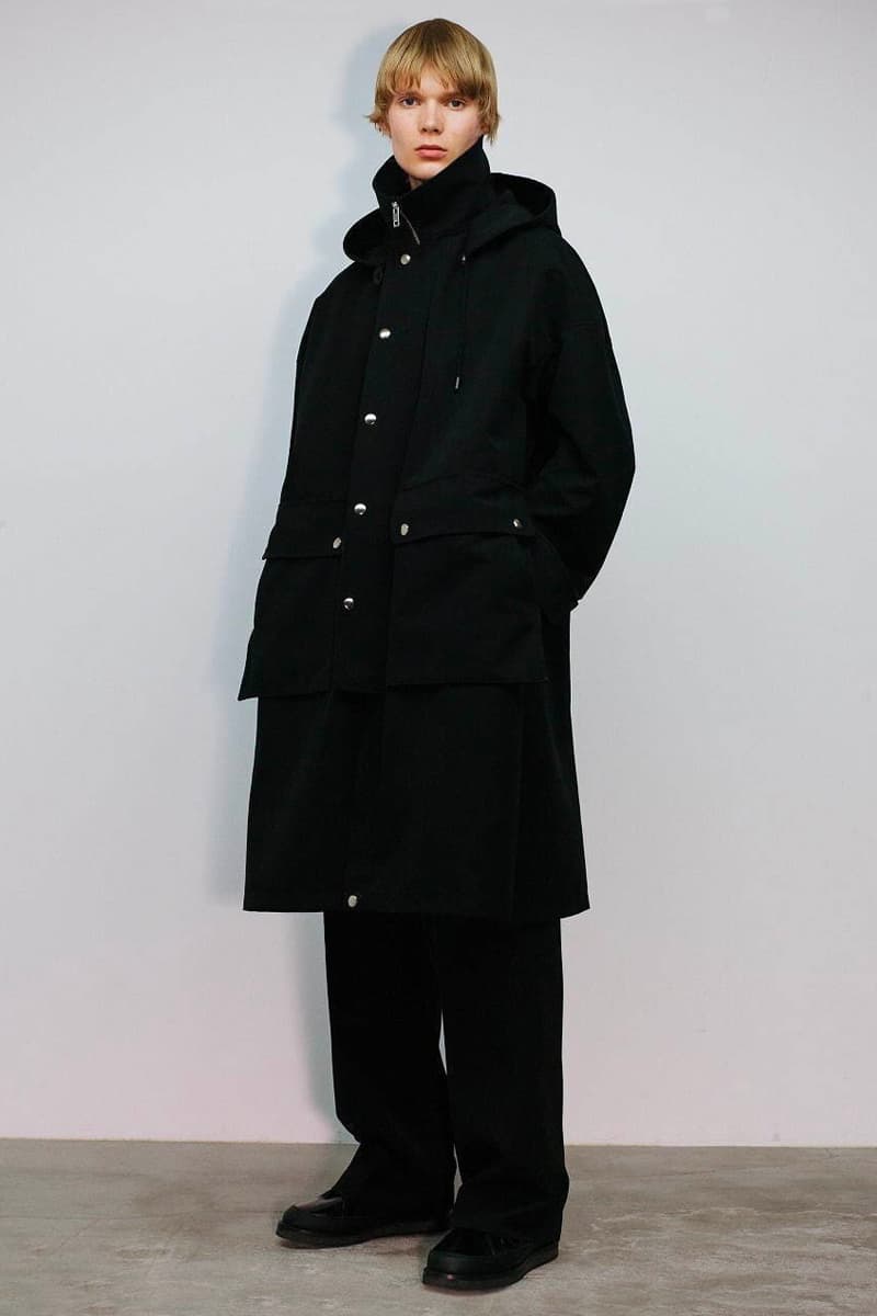 THE RERACS Fall Winter 2020 21 Collection menswear streetwear lookbook essentials minimal basics sweaters jackets crewnecks pants trousers japanese designer