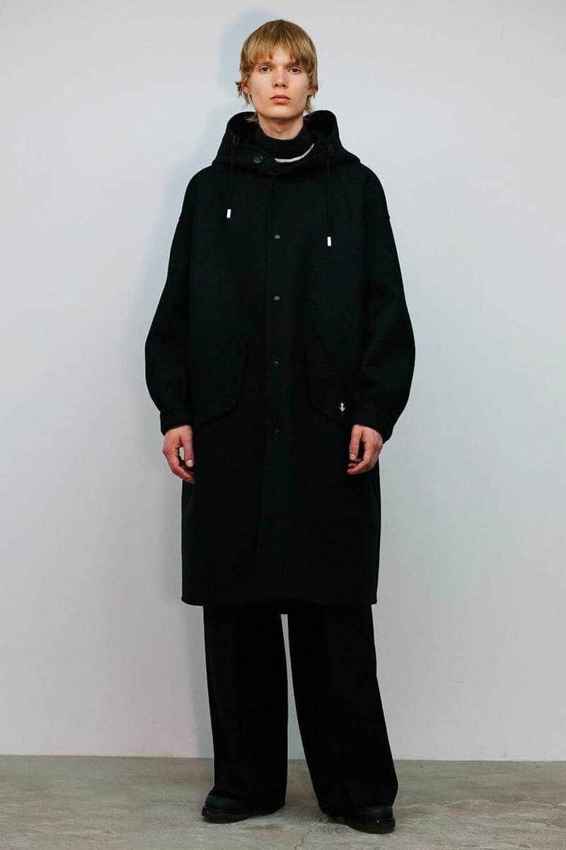 THE RERACS Fall Winter 2020 21 Collection menswear streetwear lookbook essentials minimal basics sweaters jackets crewnecks pants trousers japanese designer