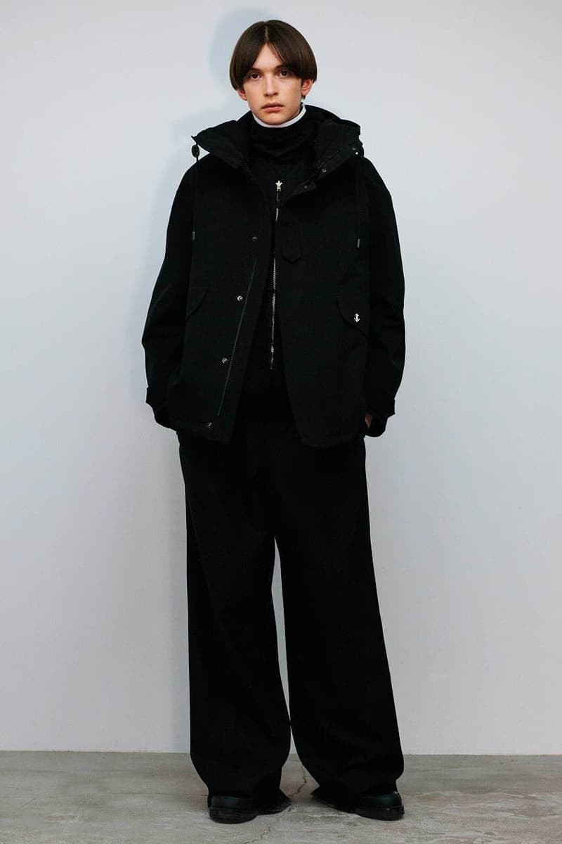 THE RERACS Fall Winter 2020 21 Collection menswear streetwear lookbook essentials minimal basics sweaters jackets crewnecks pants trousers japanese designer