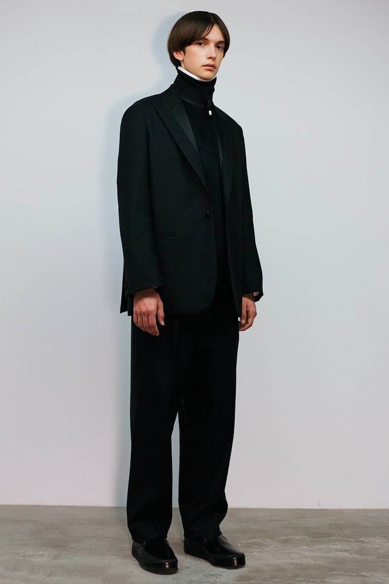 THE RERACS Fall Winter 2020 21 Collection menswear streetwear lookbook essentials minimal basics sweaters jackets crewnecks pants trousers japanese designer