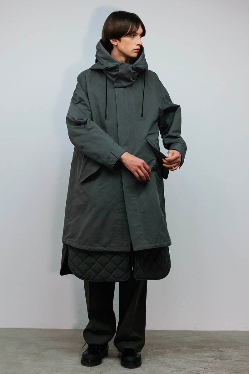 THE RERACS Fall Winter 2020 21 Collection menswear streetwear lookbook essentials minimal basics sweaters jackets crewnecks pants trousers japanese designer