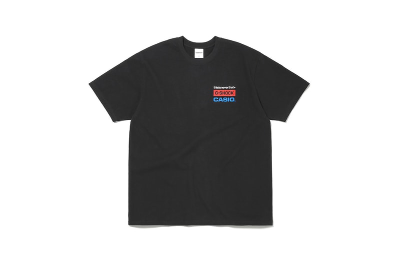 thisisneverthat x Casio G-Shock DW-5600TNT-1DR T-Shirt Special Edition Capsule Pack Freebies Release Information Drop Blacked Out Watch Timepiece 