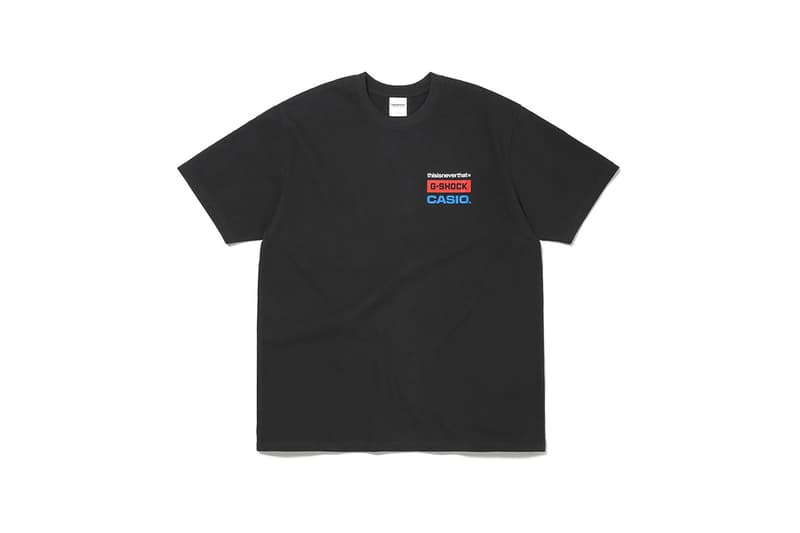 thisisneverthat x Casio G-Shock DW-5600TNT-1DR T-Shirt Special Edition Capsule Pack Freebies Release Information Drop Blacked Out Watch Timepiece