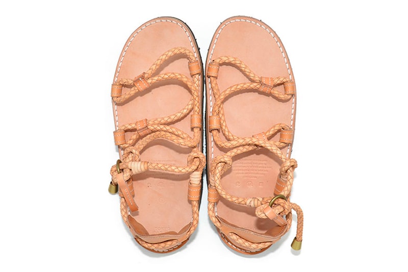 TOKYO SANDAL Spring Summer 2020 Collection menswear streetwear slides shoes footwear kicks japanese crafted leather suede black beige taupe woven traditional tochigi