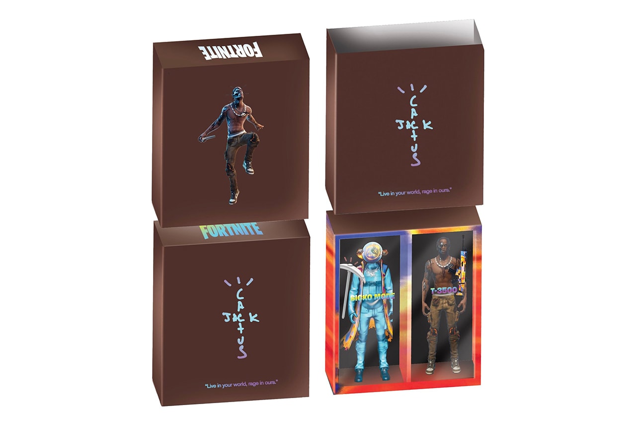 Cactus Jack for 'Fortnite' Day 6 Merch, Action Figure travis scott backpack lunchbox toy six the scotts single release date limited edition