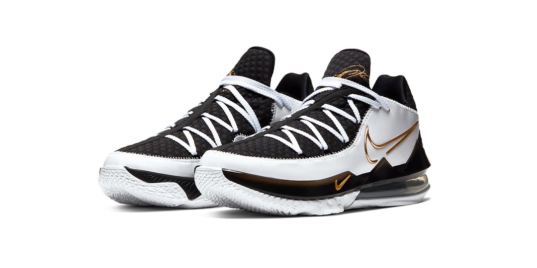 Nike LeBron 17 Low Black White Gold Men\'s Size 12‎ Basketball Shoes Nike LeBron 17 Low  main image 4