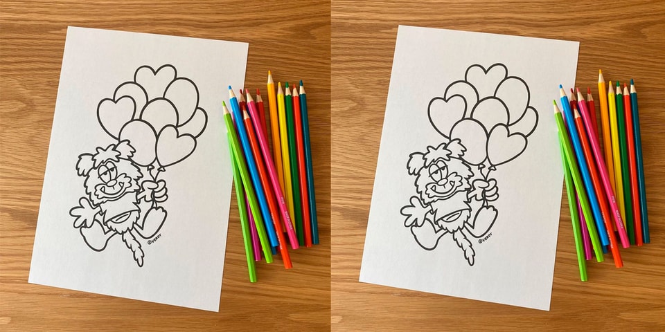Verdy Coloring Page Release Hypebeast