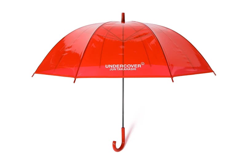 undercover madstore umbrella colorway spring summer 2020 ss20 release date info buy UCU8U01-1 red blue yellow green black logo japan web store jun takahashi see through plastic UCU8U01-2