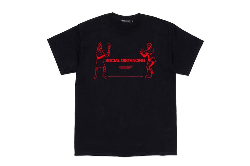 UNDERCOVER Social Distancing T-Shirt Capsule Release Info Buy Price Black White Jun Takahashi