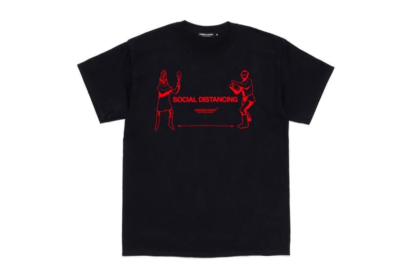 UNDERCOVER Social Distancing T-Shirt Capsule Release Info Buy Price Black White Jun Takahashi