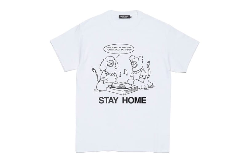 定番正規店undercover stay home t Ｌ Tシャツ/カットソー(半袖/袖なし)