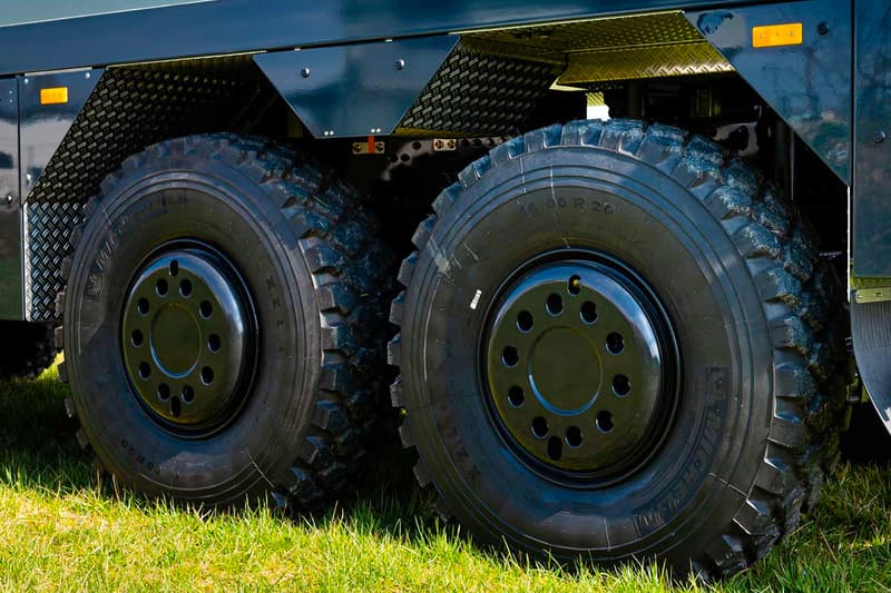 Unicat 1.5 million USD MD56c Mobile Command Center expedition vehicle 27 feet long three point kinematic system solar array charging battery pack