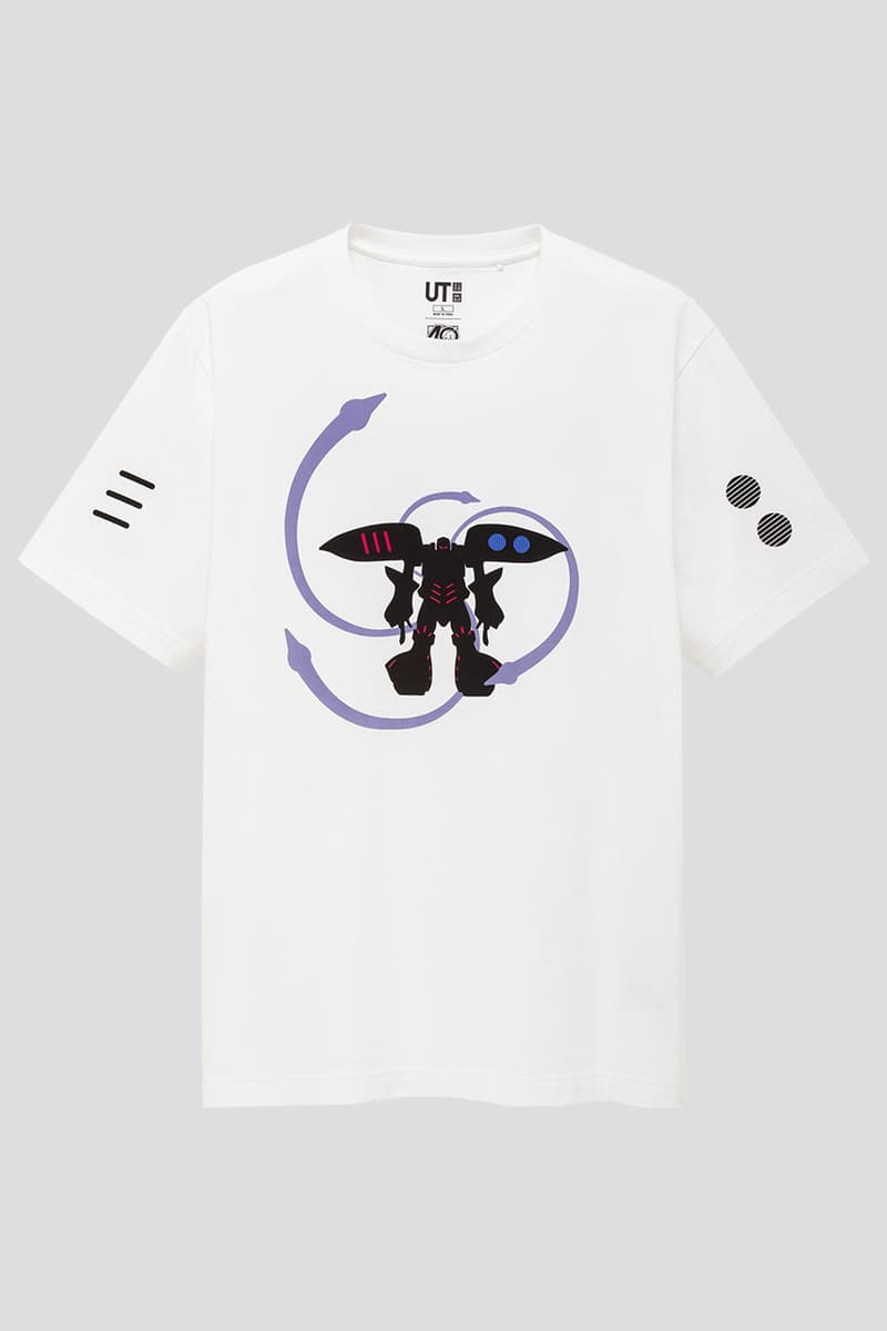 UNIQLO UT x GUNPLA 40th Anniversary collaboration collection tee Shirts, Models figures toy exclusive april 10 2020 free RX-78-2U MS-06SU Zaku II