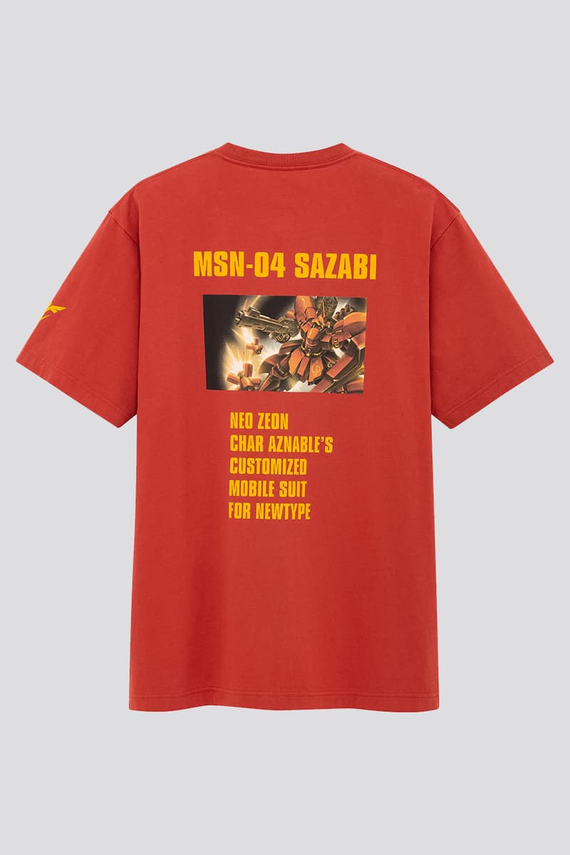 UNIQLO UT x GUNPLA 40th Anniversary collaboration collection tee Shirts, Models figures toy exclusive april 10 2020 free RX-78-2U MS-06SU Zaku II