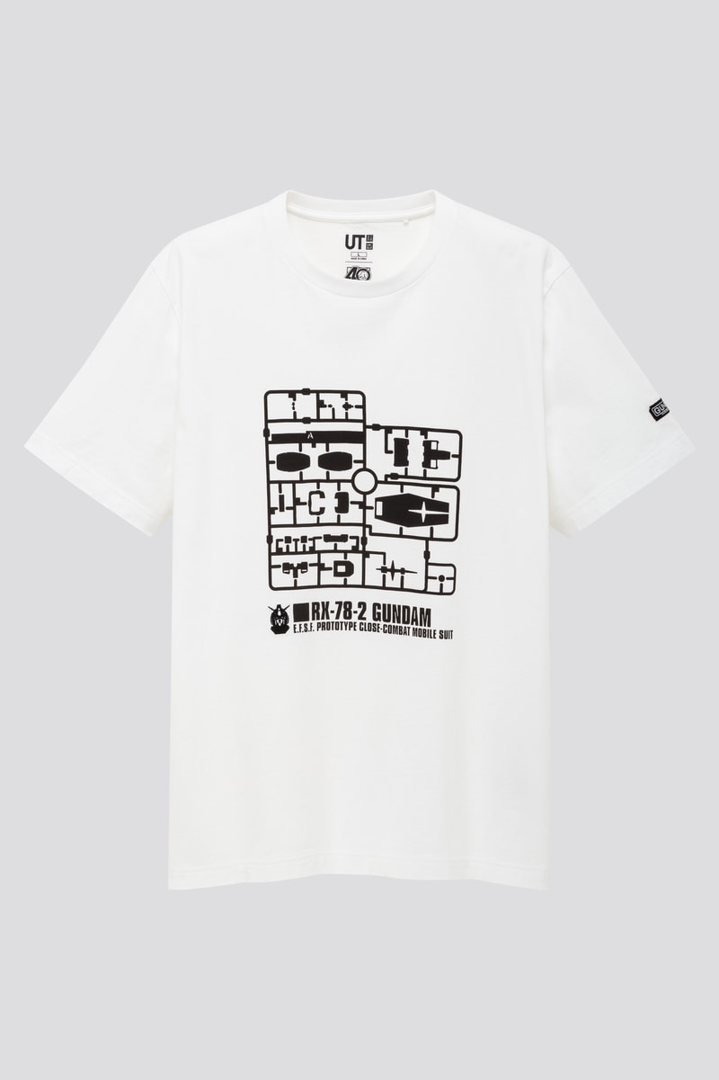 UNIQLO UT x GUNPLA 40th Anniversary collaboration collection  tee Shirts, Models figures toy exclusive april 10 2020 free RX-78-2U MS-06SU Zaku II