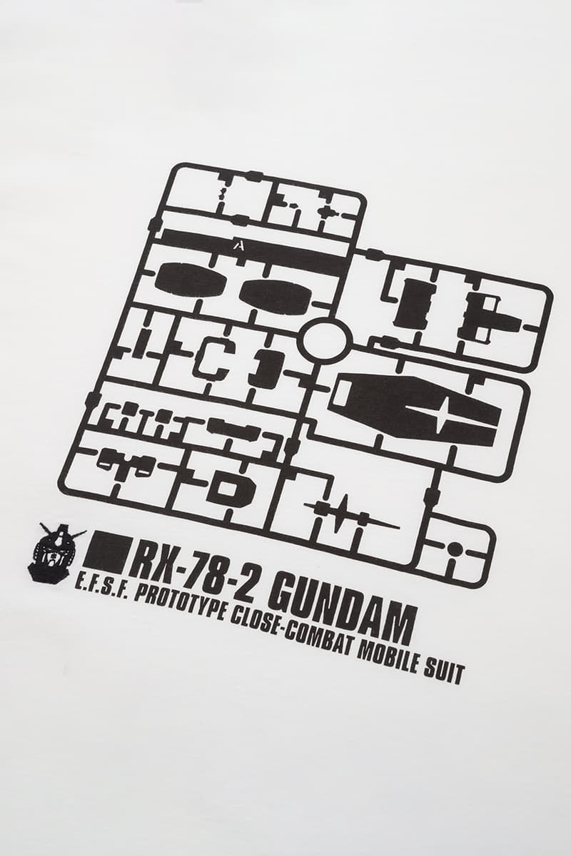 UNIQLO UT x GUNPLA 40th Anniversary collaboration collection tee Shirts, Models figures toy exclusive april 10 2020 free RX-78-2U MS-06SU Zaku II