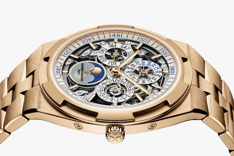 Vacheron Constantin Overseas Perpetual Calendar Ultra-Thin Skeleton Watches and Wonders Gold Watches Swiss made Dual Time Holy Trinity Watchmaking Timepiece