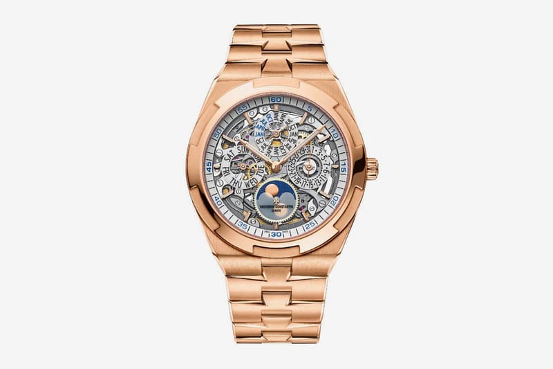 Vacheron Constantin Overseas Perpetual Calendar Ultra-Thin Skeleton Watches and Wonders Gold Watches Swiss made Dual Time Holy Trinity Watchmaking Timepiece