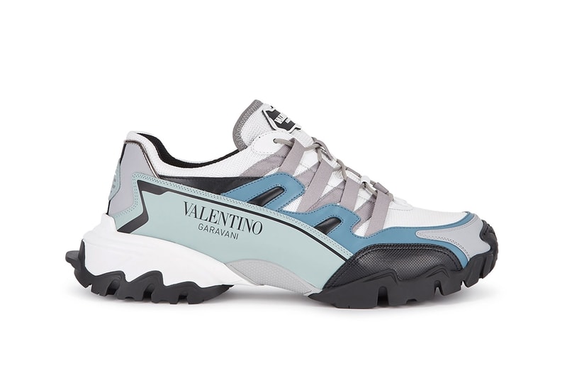 Valentino Garavani Climbers Sneakers in Blue Harvey Nichols footwear sneakers kicks Italian chunky premium streetwear 