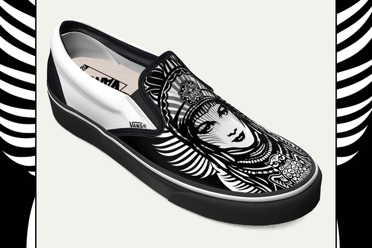 Shepard Fairey LISA Project NYC Vans Foot the Bill goddess of peace graphic covid 19 coronavirus support shoes donations creative communities