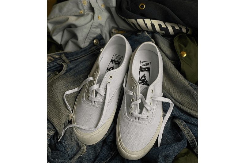 Vault by Vans x OTH x Paul Labonté Authentic Vault LX Release Information Drop Date Closer Look 20 oz. "True White" Duck Canvas Sneakers Footwear Montréal’s graffiti artist Shok SIK