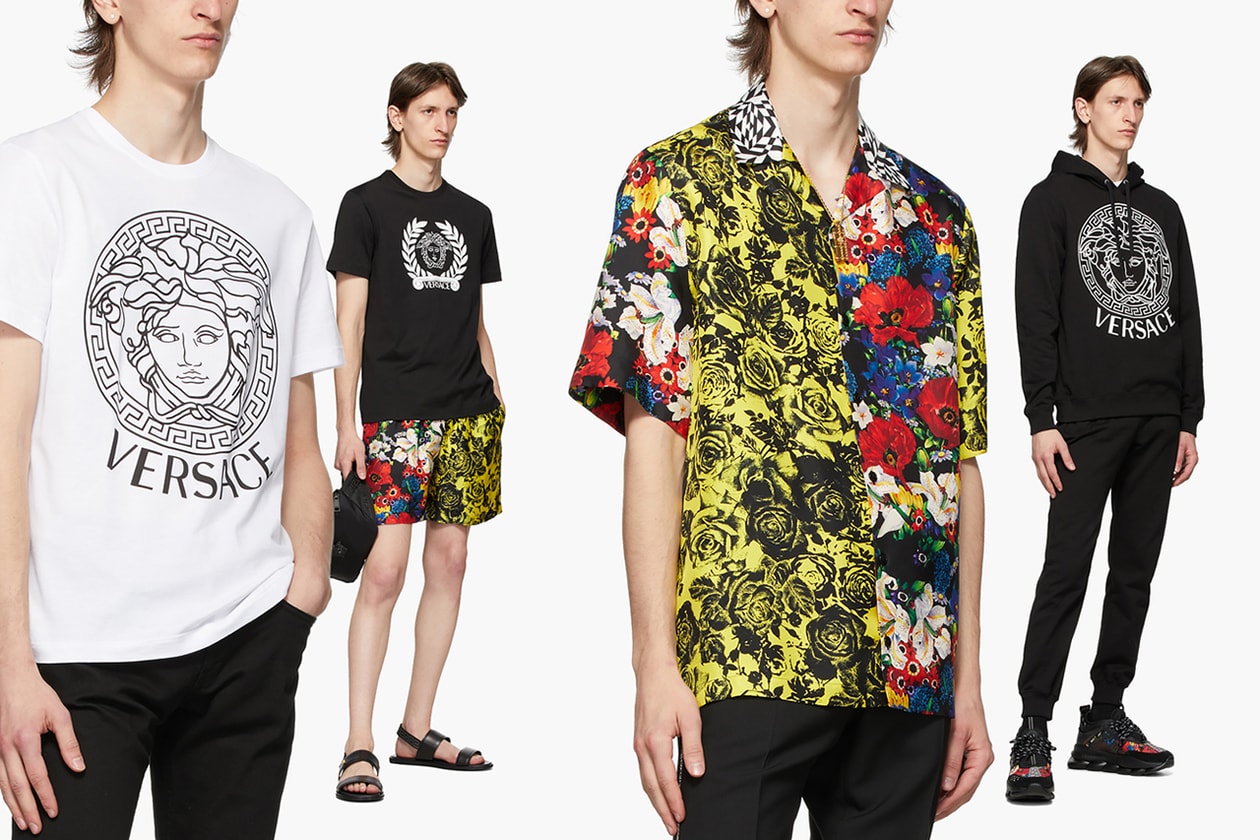 Versace for SSENSE SS20 Menswear Collection spring summer 2020 apparel clothing medusa head accessories clothing footwear chain reaction sneaker