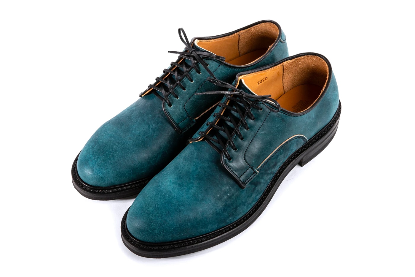 Viberg Intense Blue Tumbled Shell Cordovan Release Boots Service Boots Derby Shoes leather Dainite Goodyear Welt footwear dress shoes handmade craftsmanship 