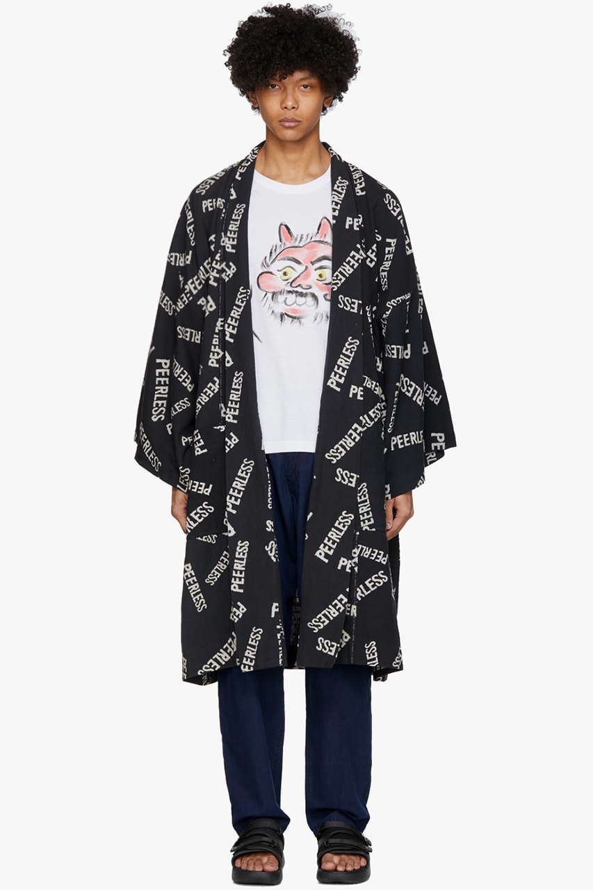 visvim Black Kieje Haveli Coat "PEELESS" Collection Release Information Cozy Loungwear Kimono Style Overcoat Blanket Jacket Hiroki Nakamura 