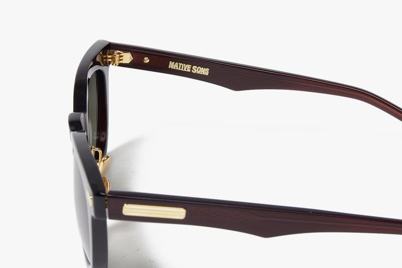 WACKO MARIA Native Sons KOWALSKI Glasses menswear streetwear spring summer 2020 collection sunglasses shades frames collaborations tommy o gara 16k gold trim