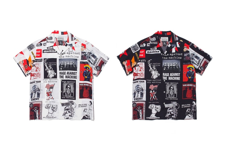 WACKO MARIA and Rage Against The Machine Reunite for Bold Hawaiian Shirts