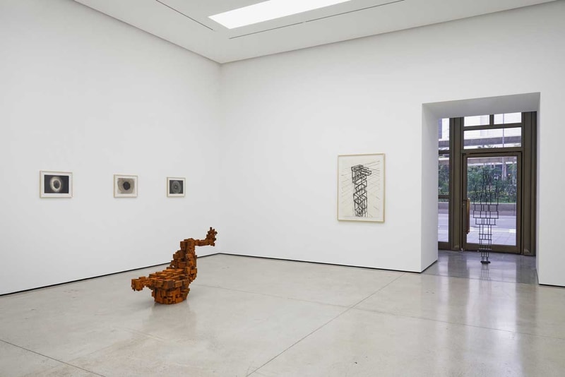 White Cube Hong Kong "Encounters" Project K11 Art Foundation Sculptures Paintings Chandeliers Mirror Installations Antony Gormley Anselm Kiefer Cerith Wyn Evans Eddie Peake