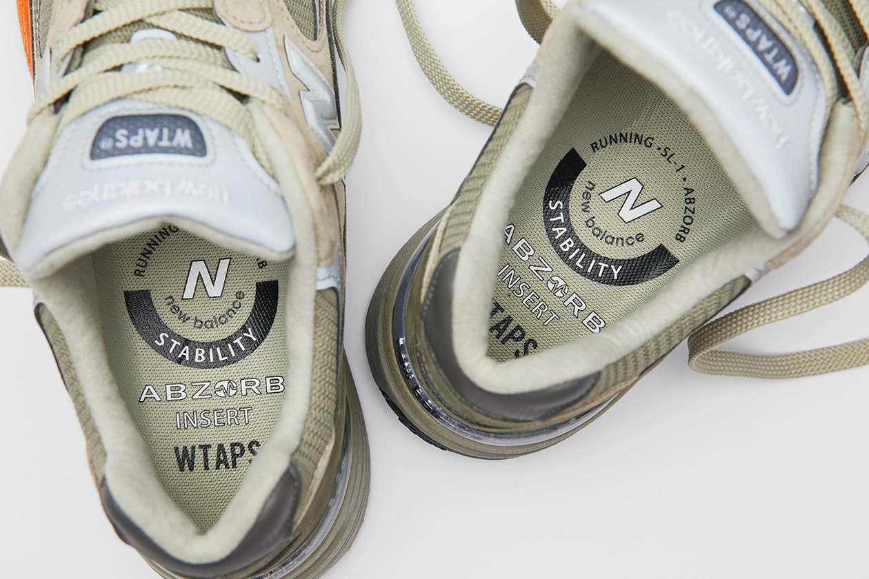 wtaps new balance 992wt release information us global uk details closer look buy cop purchase tetsu nishiyama grey green olive drab orange