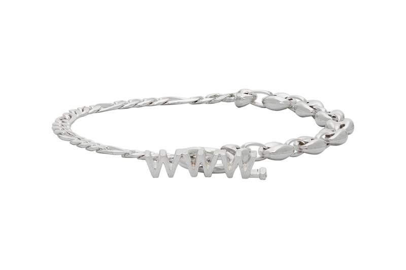 WWW WILLSHOTT Off White Split Pearl Bracelet Release silver fused Bracelets Accessories SSENSE style hypebeast pearls 