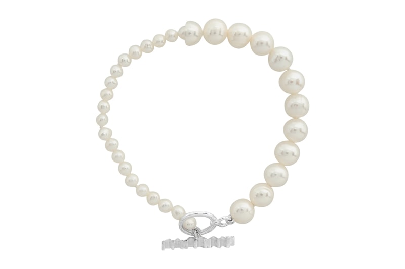 WWW WILLSHOTT Off White Split Pearl Bracelet Release silver fused Bracelets Accessories SSENSE style hypebeast pearls 