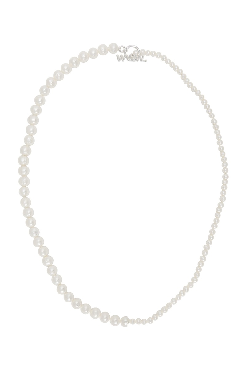 WWW WILLSHOTT Split Pearl Necklace spring summer 2020 collection accessories jewelry 925 accessories sterling cuban link figaro marina chains
