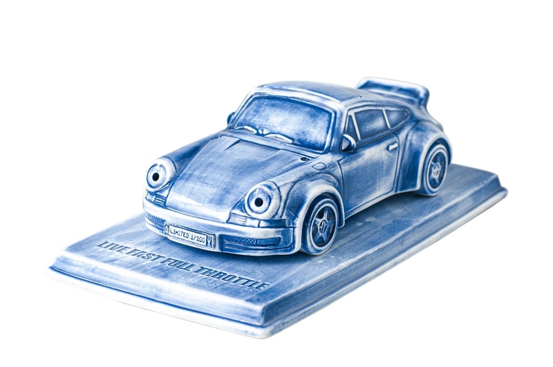 YEENJOY STUDIO & DPSL Porsche 930 Incense Chamber Blue Ceramic Chinese Tradition 