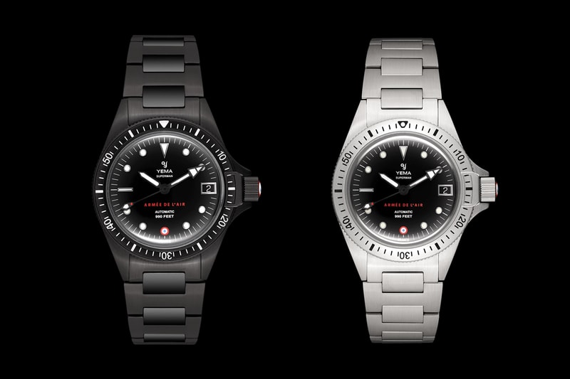 yema france french air force superman heritage sea air flieger diver watches timepiece limited edition