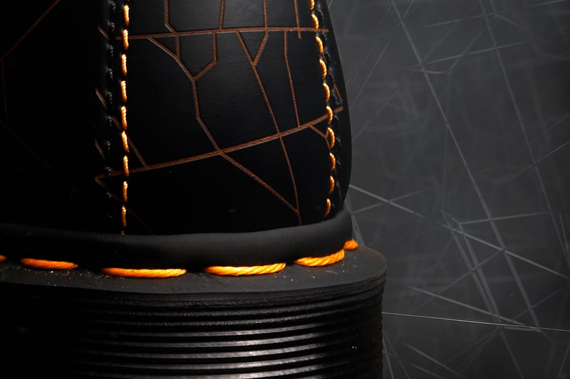 yohji yamamot dr martens 1460 remastered details buy cop purchase spider web graphic laser cut print black leather boot