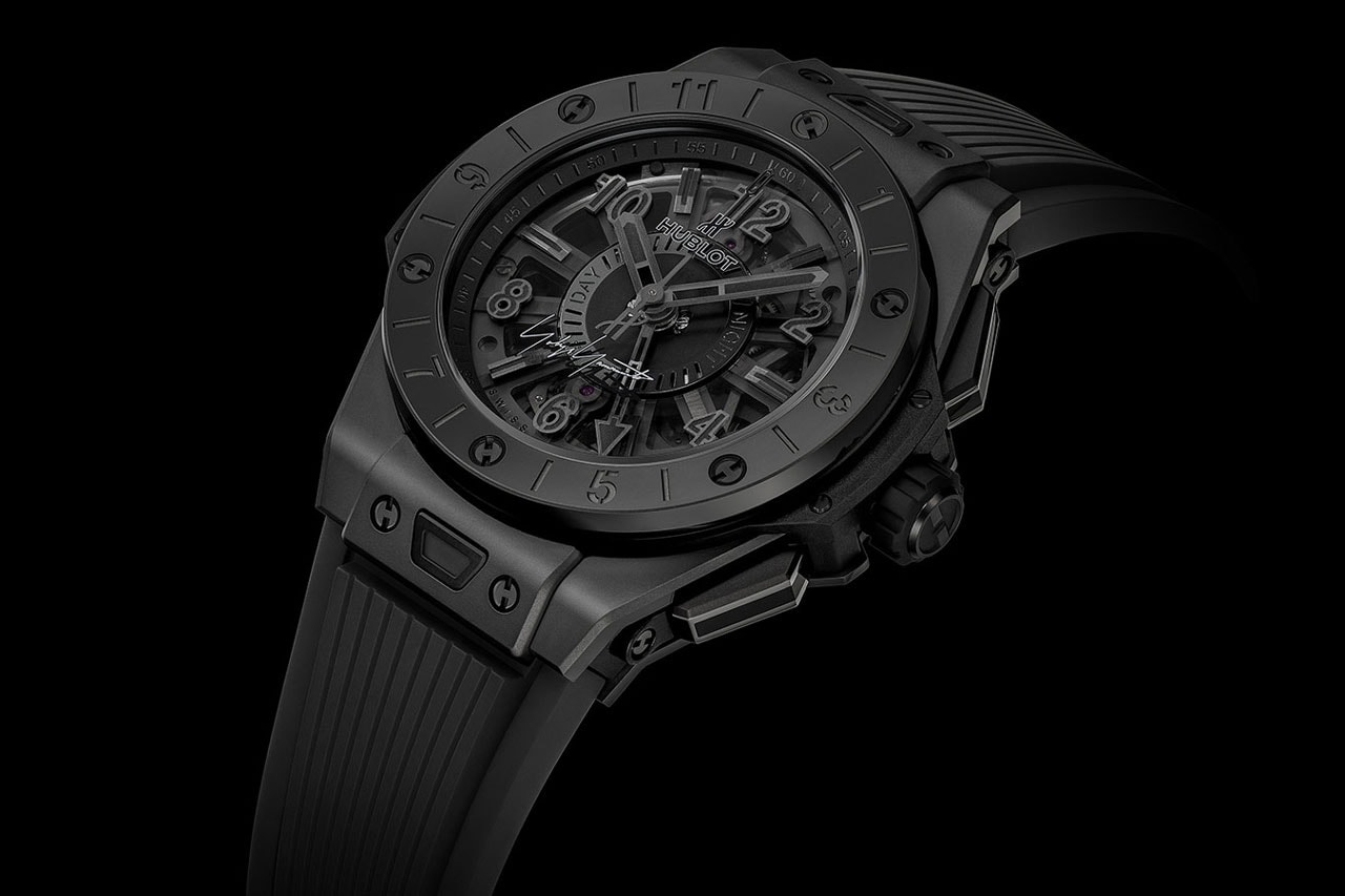 Yohji Yamamoto x Hublot Big Bang GMT All Black Watch limited edition ginza japan exclusive release date info buy colorway timepiece HUB1251 