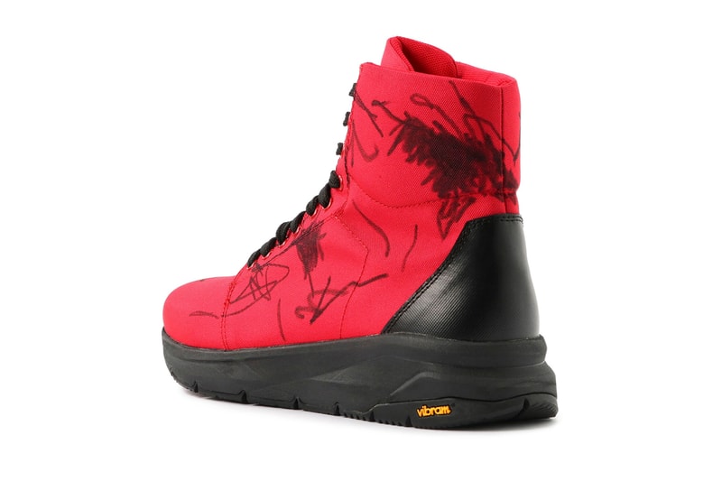 Yohji Yamamoto Vibram Nylon ox Red/Blue japan sneaker footwear sneakers scribbles Vibram  