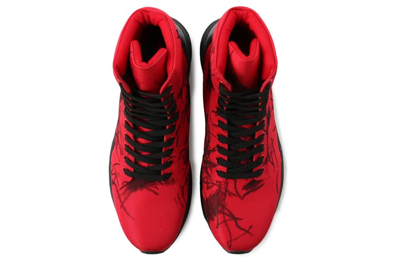 Yohji Yamamoto Vibram Nylon ox Red/Blue japan sneaker footwear sneakers scribbles Vibram