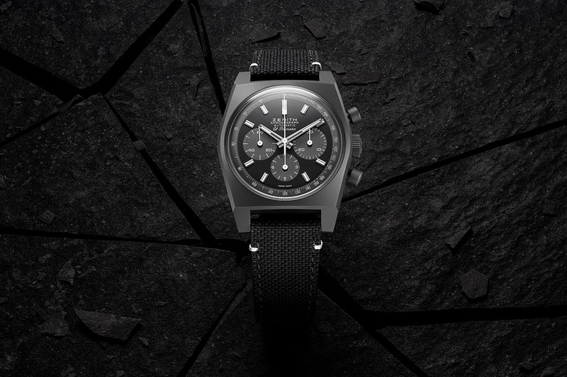 Zenith A384 Chronomaster Revival "Shadow" Watch timepiece limited edition price colorway el primero movement