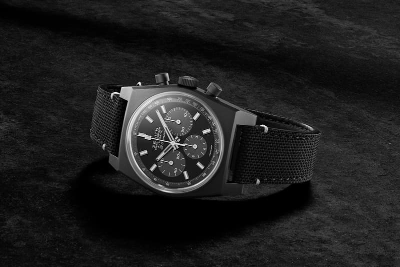 Zenith A384 Chronomaster Revival "Shadow" Watch timepiece limited edition price colorway el primero movement
